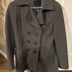 Banana Republic Women's Charcoal Peacoat